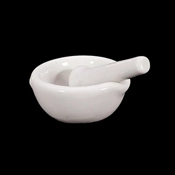 Peony Pot Preprostih Mlinov 6ML Mini Porcelana Belo Malto in Pestle Mešanje, Brušenje Bowl Nabor DIY Komplet orodij
