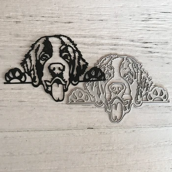 Pes Rezanje Kovin Matrice za DIY Scrapbooking Album Papir, Kartice, Dekorativni Obrti Reliefi Živali Umre Kosi