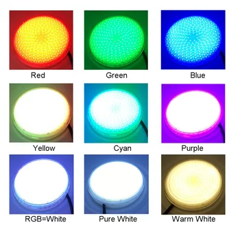 Piscine RGB 12v Bazen Žarnice 18W 42W Spa LED PAR 56 Reflektorji IP 68 Ribnik Razsvetljavo Pod Vodo, Toplo, Hladno Bela