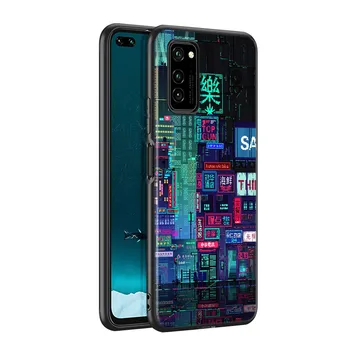 Pixel Art Estetske Silikonski Pokrovček Za Huawei P40 P30 P20 P10 P9 P8 Pro Plus, Lite E Mini 2017 2019 Primeru Telefon