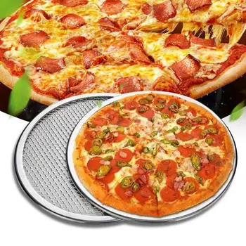 Pizza Peko Večnamenski Pladenj Hrana Razred Aluminij Zlitine Krog Peko Očesa Ponev za Dom