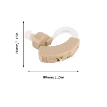 Plastični Super Mini Nastavljiv Uho Ojačevalec Zvoka Glasnosti Zvonjenja Poslušanje Sluha, Pomoč Pomoči Kit za Kljuko V Uho JZ-1088A Nego ušes