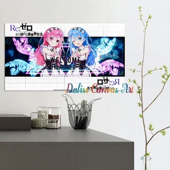 Platno Anime Ram-a&rem re: nič Slike Doma Manga Dekoracijo Slike Plakat HD Natisne Wall Art Modular Dnevna Soba Uokvirjena