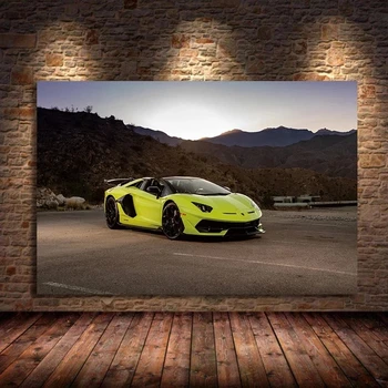 Platno Slikarstvo Doma Dekor Lamborghini Aventador Roadster Umetnosti Plakatov in Fotografij Wall Art Stenske Slike za dnevno Sobo Cuadros