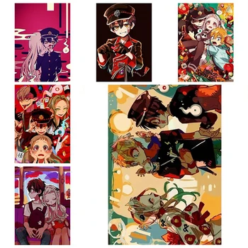 Platno Slikarstvo Wc-Zavezuje Hanako-Kun Jibaku Shounen Steno, Se Pomaknite Zidana Anime Steno Platno Nordijska Poster Tiskanje Wall Art Platno