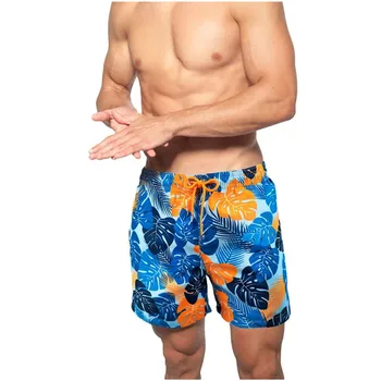 Plavati hlače 2021 Moda za Moške Natisnjeni Dve plasti Žep, Plaže, Prosti čas Mens Plavati Debla Poletje Plaža kopalke