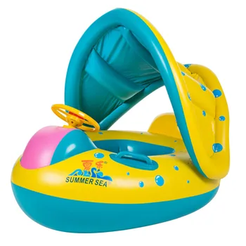 Plavati Plava Baby Plavalni Obroči Napihljivi Otroški Poletni Bazen Swan Vode Zabavno Bazen Igrače Plavati Obroč Sedež Čoln Sport za 3-6Y