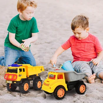 Plaža Igrača Avto Inženiring Vozila Truck Modele-Vztrajnost Nazaj Do Avtomobila Izkop Peska Igrajo Peskovnik Igrača Otroci Poletje Na Prostem Igrače #5