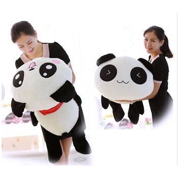 Pliš igrače otrok igrače 45 cm/55 cm Srčkan Risanka panda plišastih Igrač Nasmeh panda Blazino Lutka s srca na obraz Za Otroke Dekleta darilo