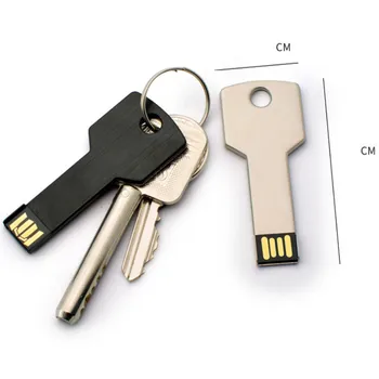 Po meri logo USB Ključ obliko Pendrive Kovinski Pomnilniški Ključek 4GB 8GB 16GB 32GB 64GB Usb Flash Drive pero pogon usb flash disk pen drive