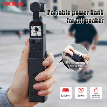 Pocket 2 Portable Power Bank Polnilnik Polje Ročni Prijem, Baterijo, Polnilnik Hub ForDJI OSMO Žep 2 Šport Gimbal dodatno Opremo Fotoaparata