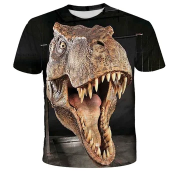 Poletje 3D Jurassic Park, Majica s kratkimi rokavi Otroci Smešno Priložnostne Dinozaver Svetu T-shirt Otrok, Fant Dekle Obleko Kul Tshirt Vrhovi Tees