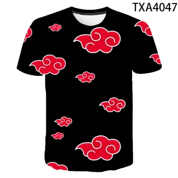 Poletje Nove Moške in Ženske T-shirt 3D Tiskanje Japonski Ninja Anime Sasuke Otrok Plus Velikost Majica