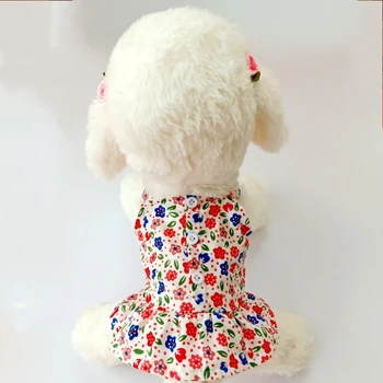 Poletje Pet Obleko Cvetlični Suspender Krilo Oblačila za Pse, Princesa Majhen Psiček Živali, Hišne Kostum Izdelek chihuahua ropa perro
