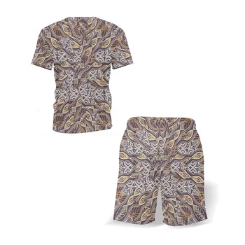 Poletje Retro Oblačila T-Majica, kratke Hlače Komplet 2021 Nove Modne Moške Določa Priložnostne Plažo je Mogoče prodati Ločeno Kratek Rokav Obleke