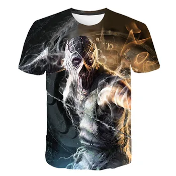 Poletje Vroče Prodajo Igre Mortal Kombat 3d printed Majica s kratkimi rokavi Moški Ženske Modni Priljubljena Harajuku Priložnostne Krog Vratu Kratek Rokav Vrhovi