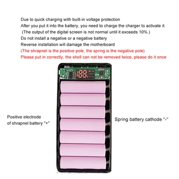 Polje, Baterije, Shranjevanje-Primeru Power-Bank DIY Kit za Shranjevanje Primerih Polje Brezplačno Varjenje bo Ustrezala 7 X 18650 USB Zunanji Polnilnik 2020 HOT Box