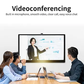 Polni 1080P HD Webcam Računalnik PC Spletna Kamera Z Mikrofonom Vrtljiv Kamere Za Živo Video Calling Konferenca Dela