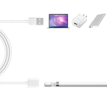 Polnilnik Žice za Apple Svinčnik Napajalnik, napajalni Kabel Kabel Za iPad Pro zaslon na Dotik, Pisalo Moški-Ženski Kabel USB Podaljšek