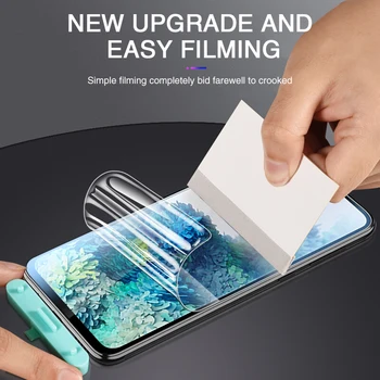 Polno Kritje Hydrogel Film Za Samsung Galaxy S10 S20 S21 Plus, Lite S10E Screen Protector For Samsung Note 10 20 Ultre Brez Stekla
