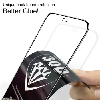 Polno Kritje Zaščitnim kaljenim steklom Za iPhone 12 11 Pro Xs Max Stekla iPhone X XR Screen Protector 6 6s 7 8 Plus SE Steklo