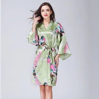 Pomlad in Poletje Ženske Pižame Seksi Japonski Jopico Kimono Night Obleke kopalni plašč Ženske ' s Plus Velikost Svoboden Moda Domov Storitev