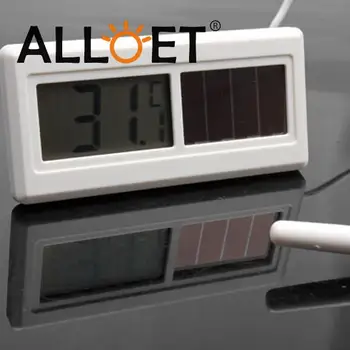 Popolnoma Nova in Visoke Kakovosti Pitne Solar Powered Digitalni LCD Termometer -50℃ ~ 150℃ Senzor Kabel 1M