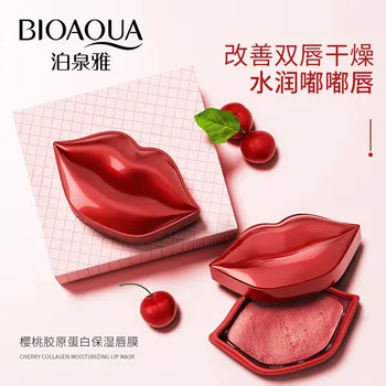 Poquanya češnja kolagena vlažilni balzam in masko moisturizes in izboljšuje ustnice linij ustnic masko, masko za obraz moda