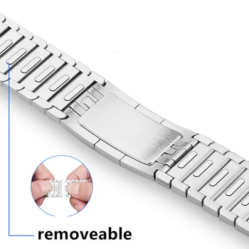 Povezavo zapestnica za Apple watch band 44 mm 40 mm iwatch serije mp 4 5 6 Gen. 6 Metel Zapestnica correa za apple ura 3 38 42 mm trak