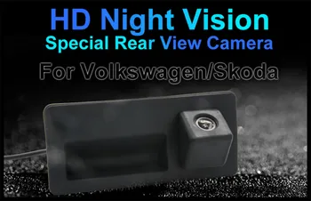 Povratne Fotoaparat 1080P Prtljažnik Ročaj Avto Pogled od Zadaj Za Volkswagen Passat Caddy MK3 Golf Poal Golf plus, Audi A4, A6 Avto Kamera