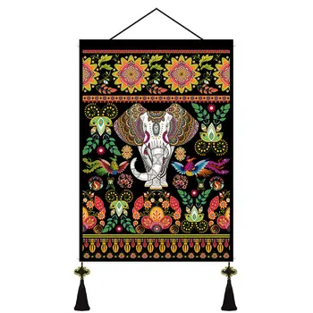 Počitniška hiša wall tapiserija, Bombaž perilo Etnične slon steni visi dekoracijo dnevna soba, spalnica dekor