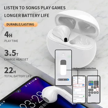 Pravi Brezžični Čepkov Bluetooth Slušalke Touch Kontrole z Mic Polnjenje Primeru Nepremočljiva TWS Stereo Slušalke Slušalke Šport