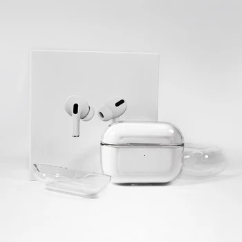 Pregledna Airpods Pro Primeru Zaščitna PC Trdo Lupino Kritje Shockproof Brezžične Bluetooth Slušalke Primeru Slušalke Pribor
