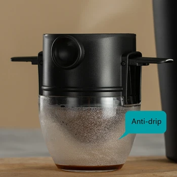 Prenosna Zložljiva Aparat za Filter za Večkratno uporabo Kapljično Kave Imetnik Tok Košare Stojalo X7JE