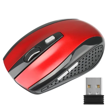 Prenosni 2,4 GHz Wireless Mouse USB Sprejemnik Pro Gamer Za Prenosni RAČUNALNIK Namizni Računalnik Miške Miške Za Prenosni računalnik