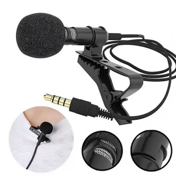 Prenosni 3,5 mm Hands-Free Žično River pritrjevalni Mikrofon za Zvočnik Mobilni telefon K pesem kovinski lavalier zvočne kartice микрофон