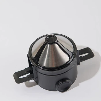 Prenosni Aparat za Filter 304 inox Odcejalnik Kava Čaj Imetnik Tok Košare za Večkratno uporabo Infuser in Stati Kava Čaj Dripper