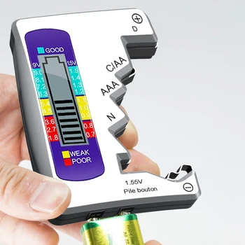 Prenosni Diagnostični Univerzalno Orodje Digitalni Tester za Baterije Baterije AAA AA 9V/1,5 V Zmogljivosti Tester Obremenitev Analizator Prikaz