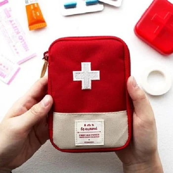 Prenosni Medicine Prejemu Mini Prve Pomoči Kit Nepremočljiva Udobno & Hitro Kampiranje Potovanja Majhne Medicine Kit