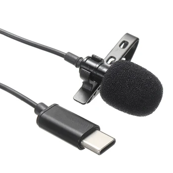 Prenosni Mikrofon Posnetek na River Lavalier Mikrofon Tip-C Priključite Avdio Vmesnik Visoka Kakovost Snemanja Mikrofona Dodatki
