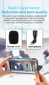 Prenosni Mini Mikrofon za Snemanje Mobilni Telefon Mic Video Intervju Pametni Kondenzator Mikrofon za Telefon iPhone Plug And Play