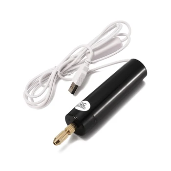 Prenosni Mini Ročni Električni Vrtalnik USB Powered Rotacijsko Vrtanje Set 3 Twist Svedri za Kovine Les Nakit Električni Izvijač