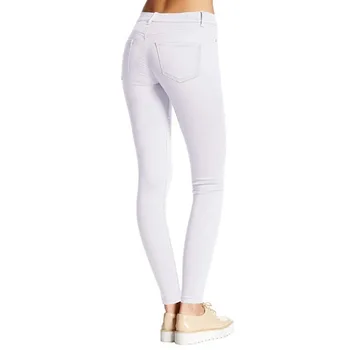 Preprost Suh Barva Jeans Ženska Priložnostne Visokih Slim-fit Stretch Dame Jeans Pomlad Novo Oprati Kavbojke Ženske 2020