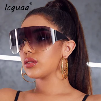Prevelik Rimless Sončna Očala Ženske 2019 Luksuzne Blagovne Znamke Oblikovalec Sončna Očala Ženski Ogledalo Očala Gafas Lentes De Sol Mujer Oculos
