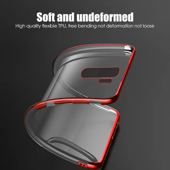 Prevleka Soft Jasno Telefon Primeru TPU za Redmi Opomba 8 10 4G T Pro Note10Pro 8A 8T Electroplate Silikonski Ultrathin Kritje Funda Gel
