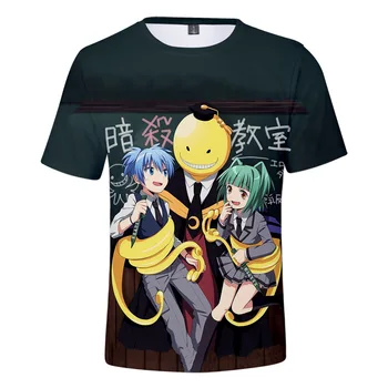 Priljubljen Anime Atentata Razredu T-shirt Moški/Ženske tshirt Moda Kratek Rokav Fantje/dekleta Ulične Korosensei Tees