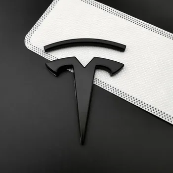 Primerna za Tesla Tesla Logotip Kovinski Avto Nalepke, Spremenjen Telo Označevanje Strani Nalepke, 3D Osebnost Ustvarjalne Avto Rep Oznaka