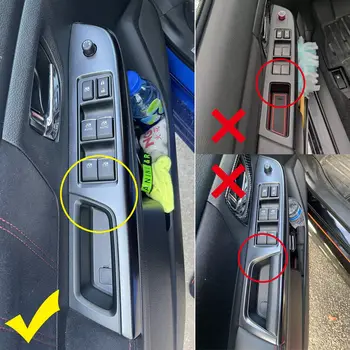 Primerni za Subaru WRX STi-2019 Avto Dodatki Notranjost Dekoracijo ABS Ogljikovih Vrata Armrest Okno Dvigalo Preklopite Pokrov 4pcs LHD