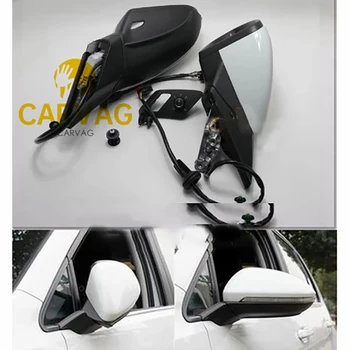 Primerom ogledalo Za VW Golf 7 MK7 VI Ogledalo S pokrovom AUTO zložljiva električna zložljiva Ogledala Stikalo OČALA Kritje 5GG