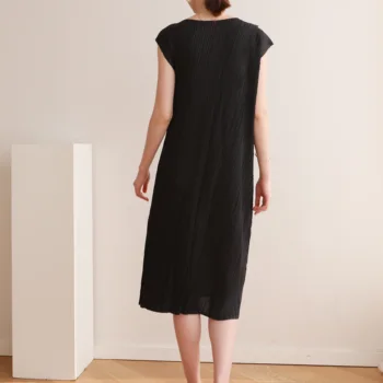 Proizvajalec neposredne dobave 2021 poletje Miyake moda slim osebnost non-specifikacija obleko Gub Miyake